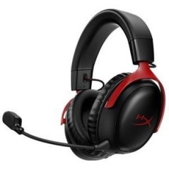 HyperX Cloud III Wireless Headset - Black Red | Ultimate Comfort & Immersive Sound